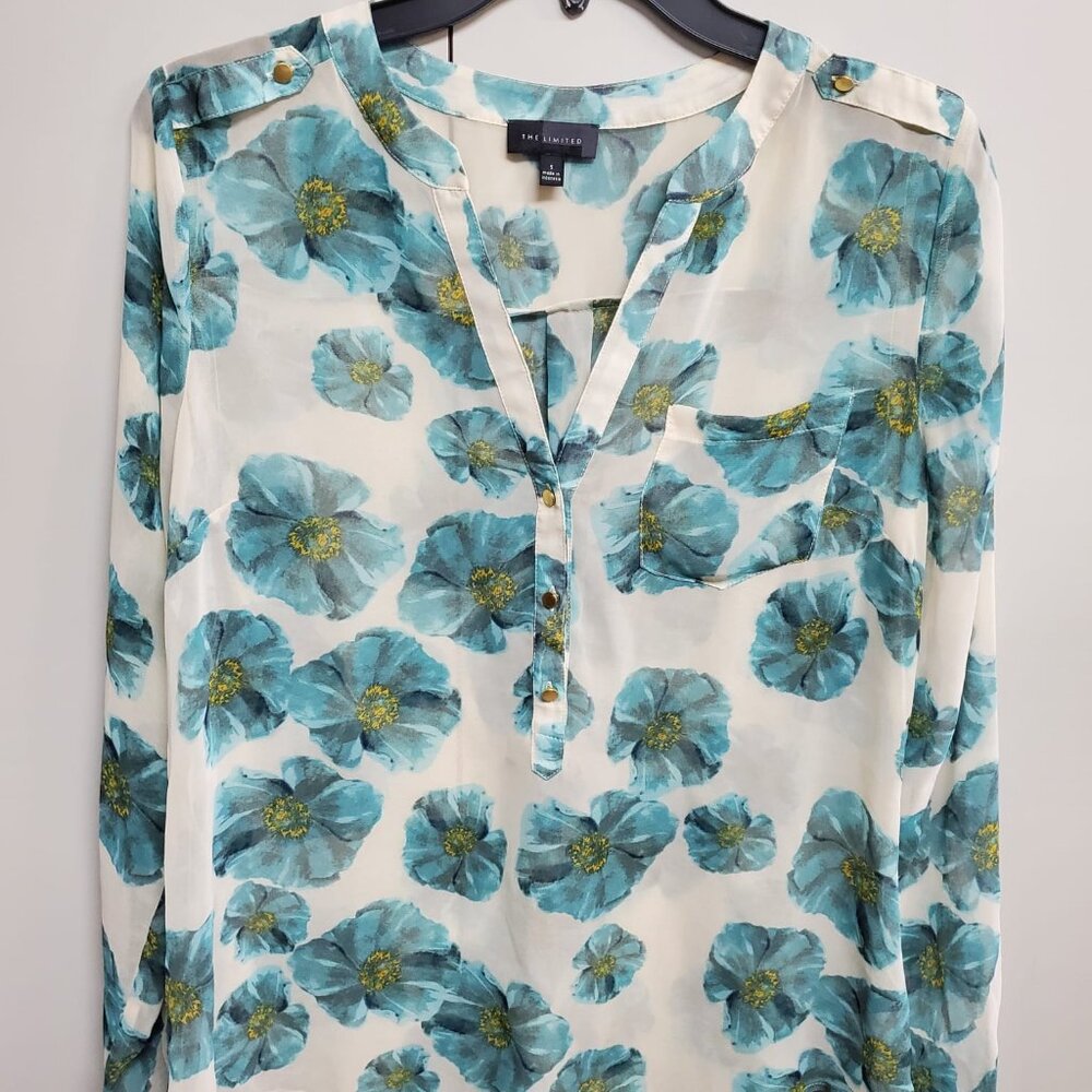The Limited Floral Chiffon Top
